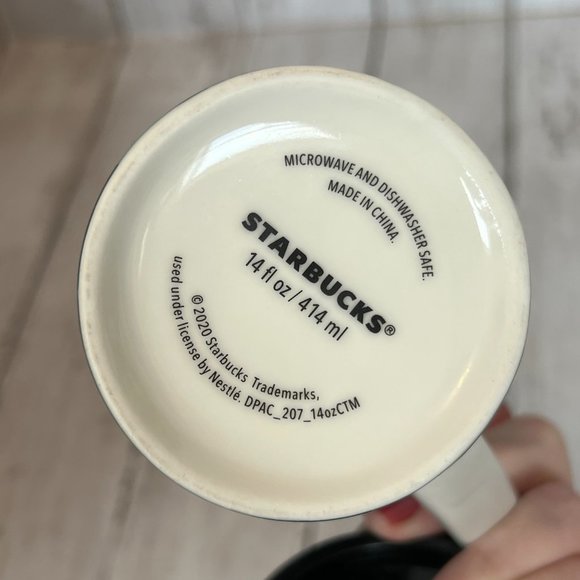 Starbucks Dining Starbucks Holiday 220 Green Floral Poinsettia